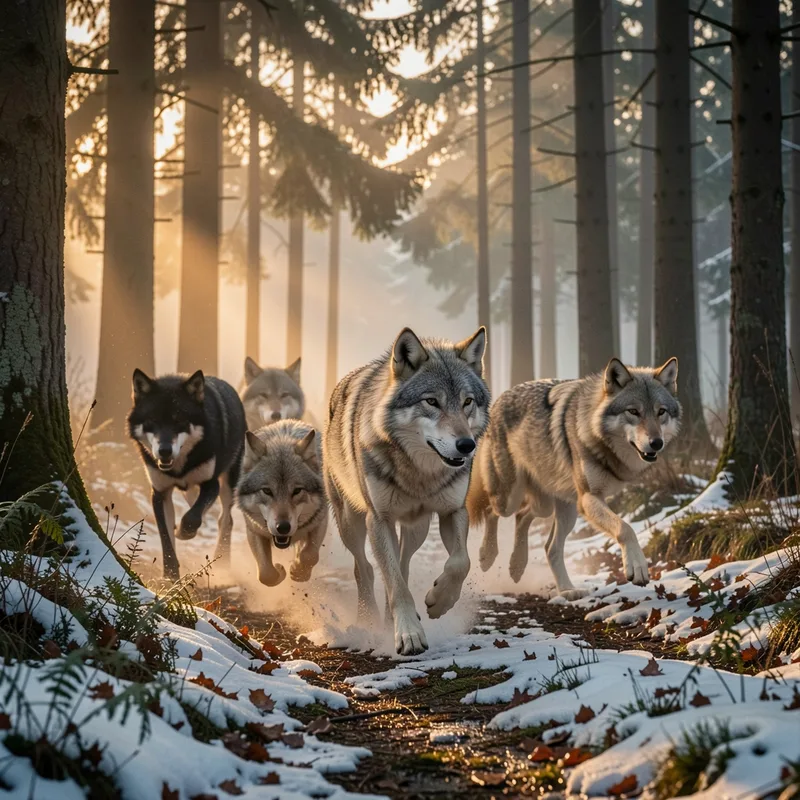 Comportement du loup gris : techniques de chasse, structure sociale et rôle écologique